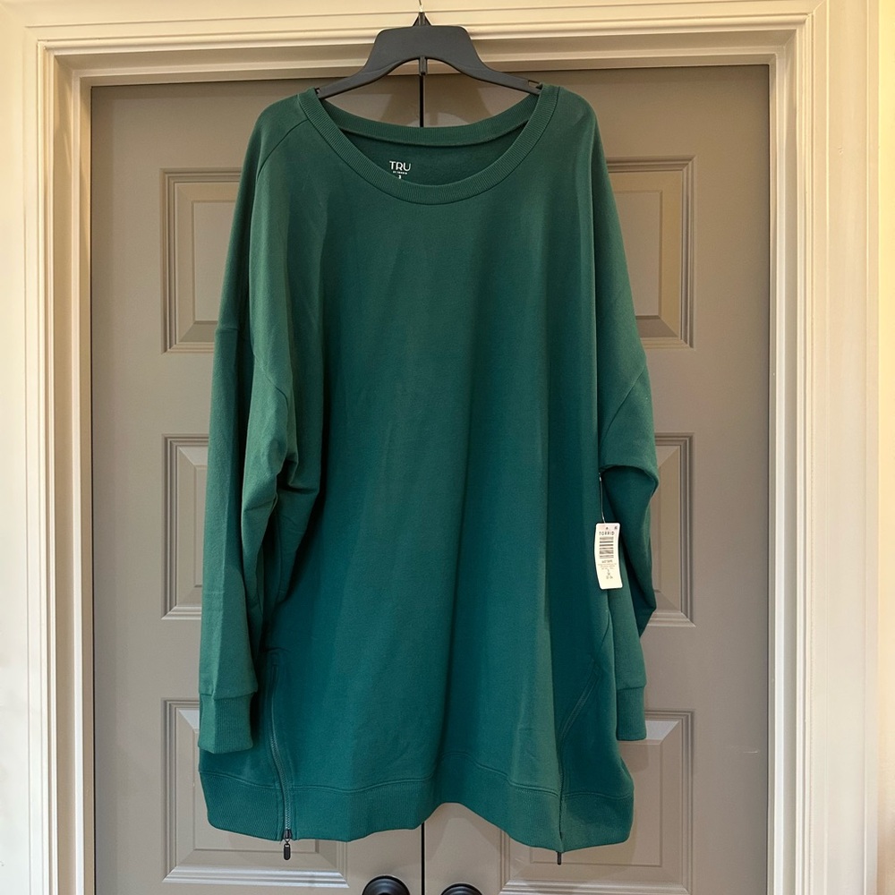 Torrid Deep Green Women's Crew Neck Sweater